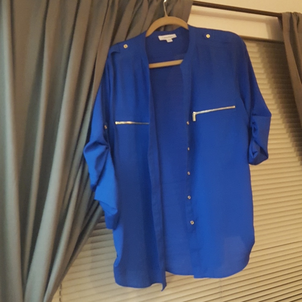 Beautiful Calvin Klein Royal Blue Shirt